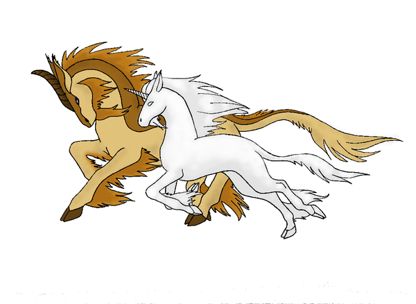 Kirin_and_Unicorn_by_toast4nat