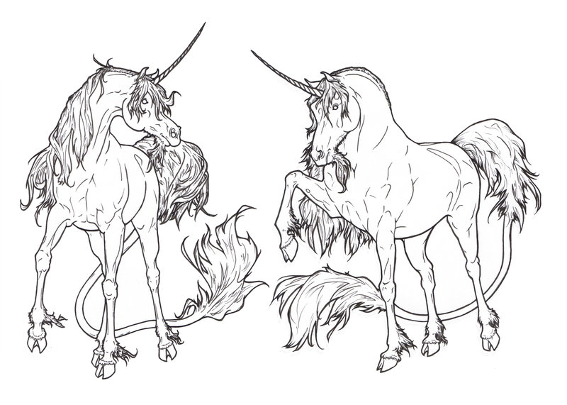 Unicorns_Lineart_by_ReQuay